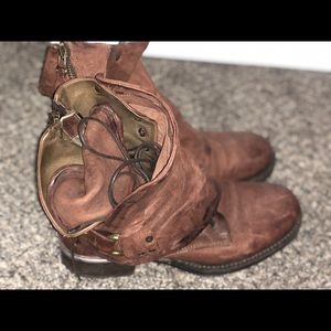 A.S. 98 brown leather bootie, 39